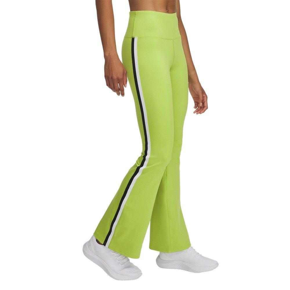 Under Armour Women's UA Motion Sport Tape Flare Pants - Green/White - GREEN/WHITE